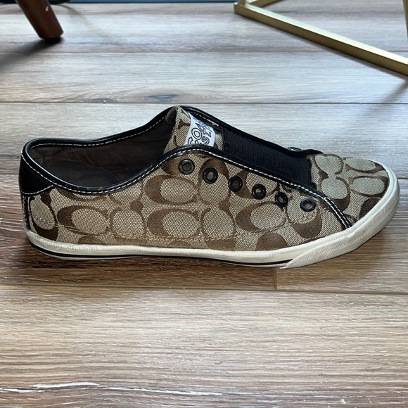 Coach slip on shoes, at least 10 years olds. But pretty lightly worn. - Picture 2 of 3